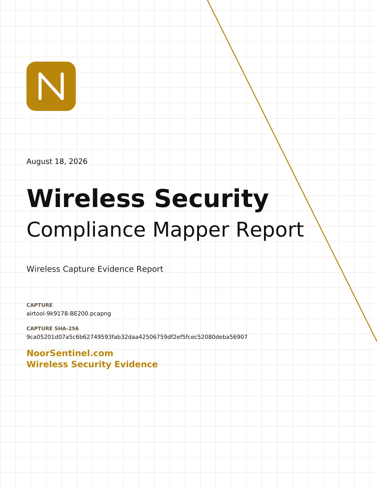 V4 compliance report page 1 from the public Wi-Fi 7 sample