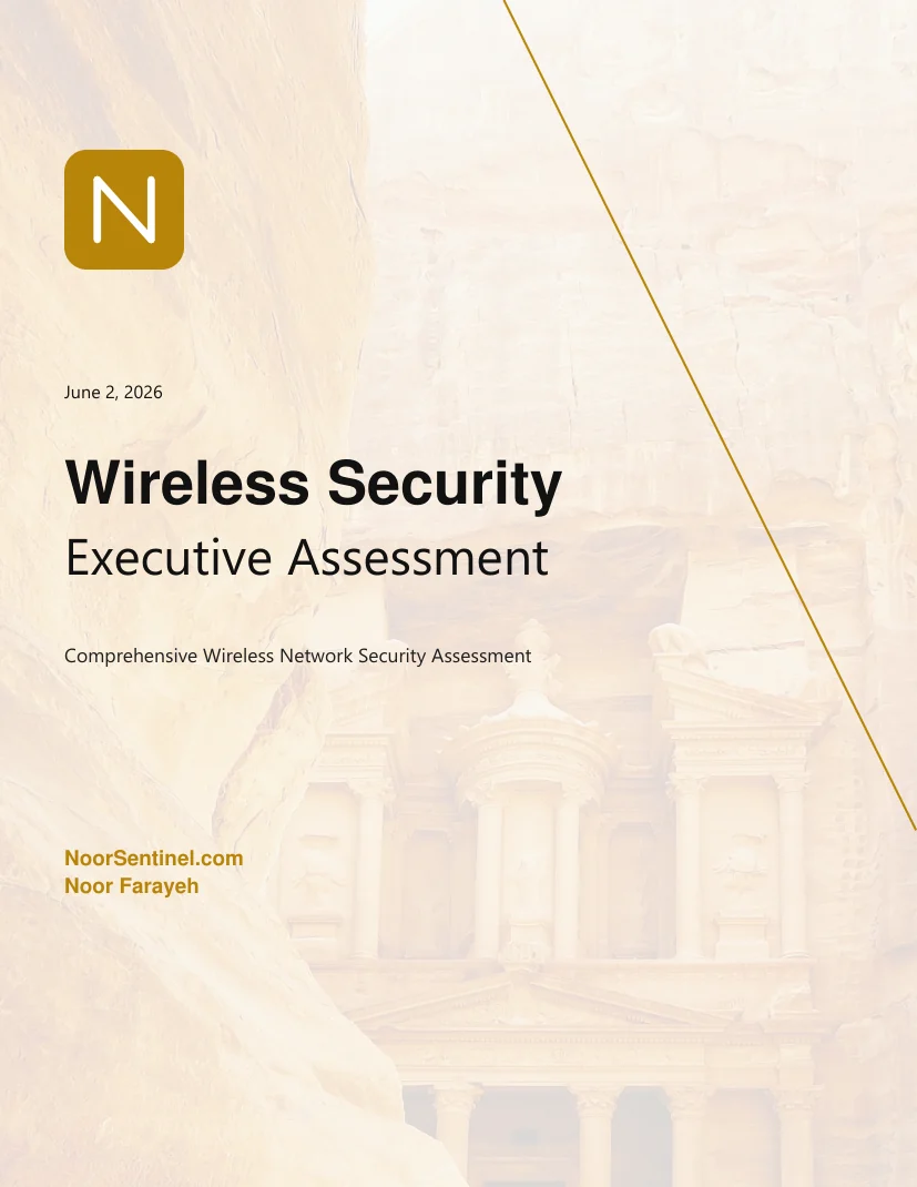 Executive report page 1 from the public Wi-Fi 7 sample